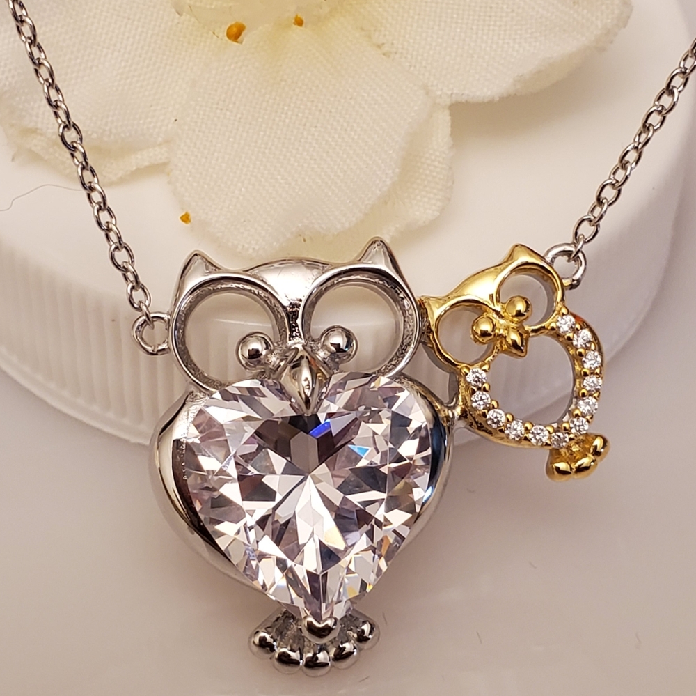 New Large Diamond Paired Owl Buddies - Picture 3 of 11